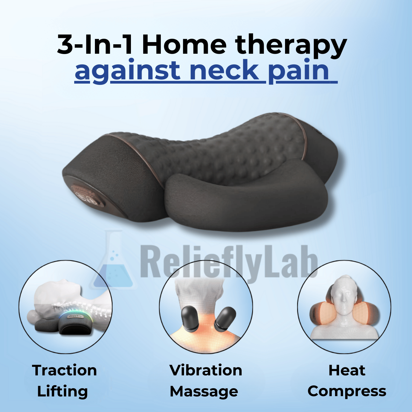 RelieflyLab® | 3-in-1 Neck Massager