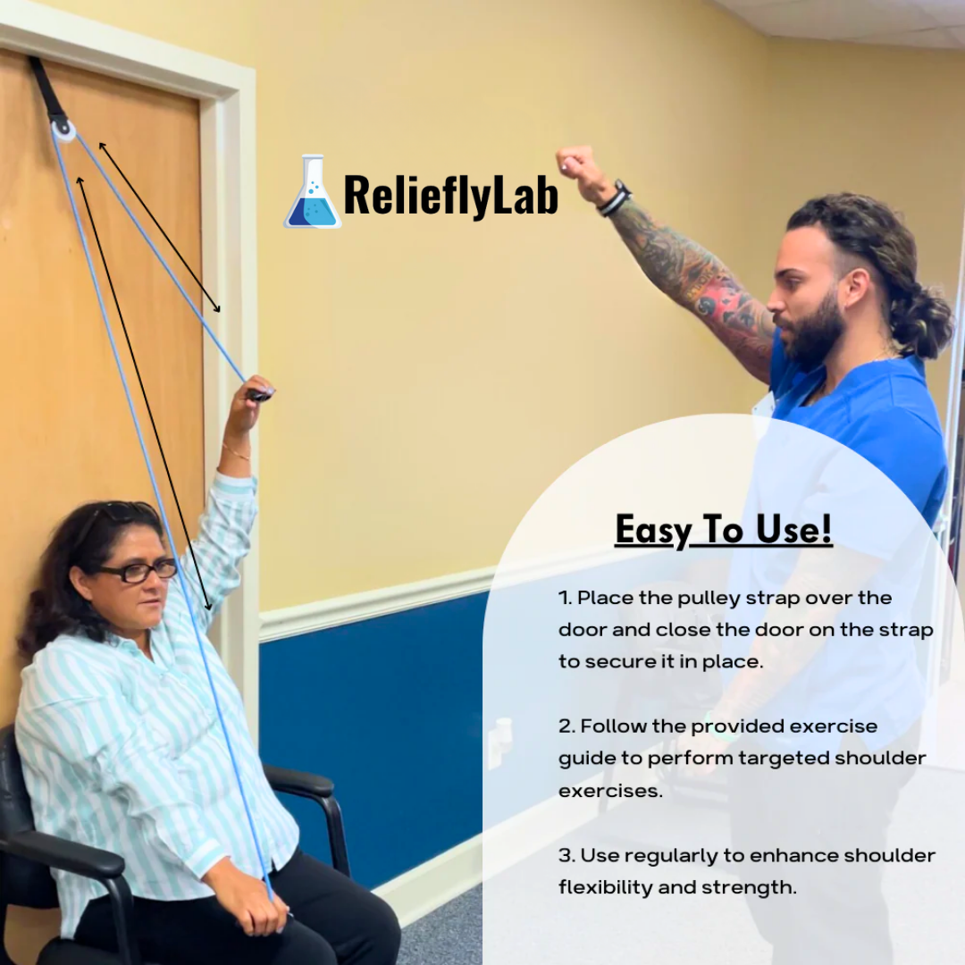 Shoulder Rehab Pulley System with Foam Handles