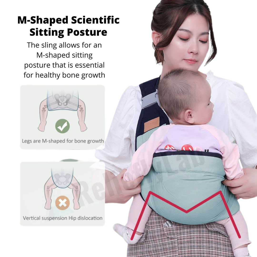 RelieflyLab™ - Easy Pain-Free Snap-On Baby Sling Carrier