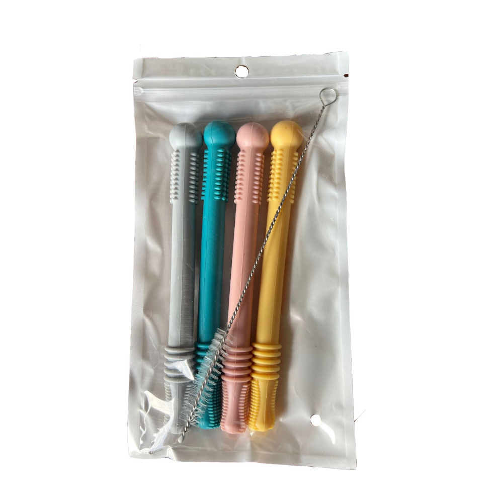 Teething Tubes (4 pieces) + Free Cleaning Brush- RelieflyLab™